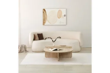 Louvrall Sofabord 90 cm - Beige - Møbler - Bord - Sofabord