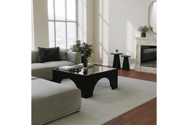 Lowan Stuebord 80 cm - Sort - Møbler - Bord - Sofabord