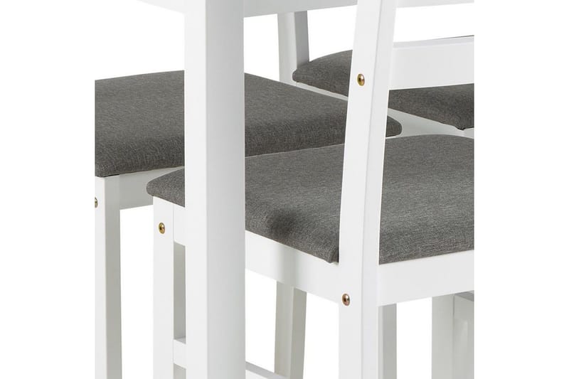 Lumino Spisegruppe 110 Cm + 4 Spisestoler - Hvit - Møbler - Bord - Spisegrupper