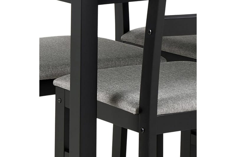 Lumino Spisegruppe 110 Cm + 4 Spisestoler - Svart - Møbler - Bord - Spisegrupper