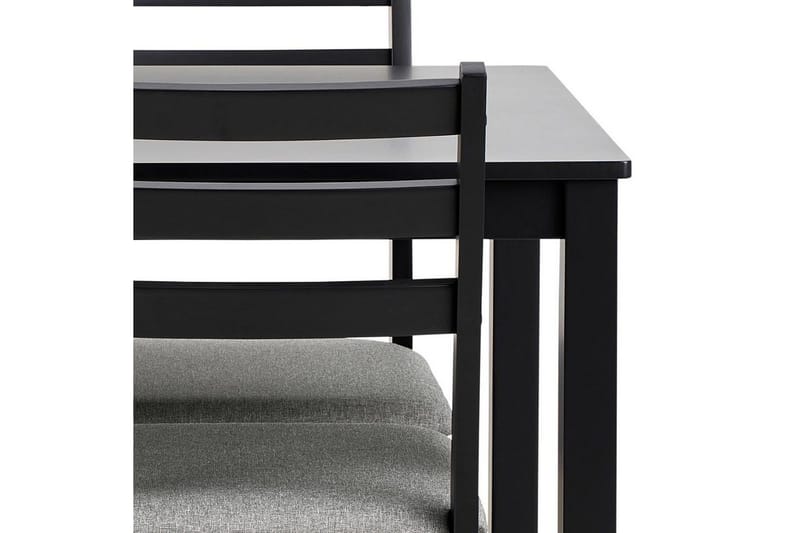 Lumino Spisegruppe 110 Cm + 4 Spisestoler - Svart - Møbler - Bord - Spisegrupper