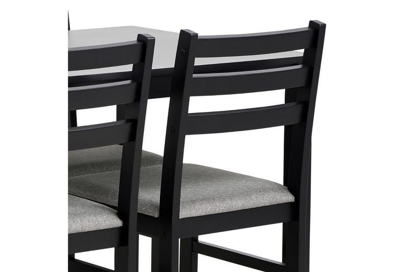 Lumino Spisegruppe 110 Cm + 4 Spisestoler - Svart - Møbler - Bord - Spisegrupper