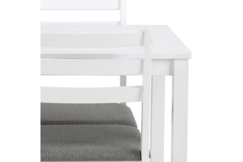 Lumino Spisegruppe 110 cm + 4 stk. Spisestoler - Hvit - Møbler - Bord - Spisegrupper