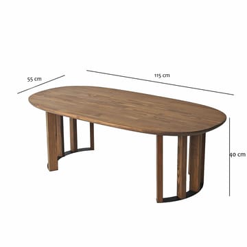Lumor sofabord 120x40x60 cm - Brun - Møbler - Bord - Sofabord