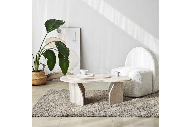 Lunor Sofabord 105 cm - Beige - Møbler - Bord - Sofabord