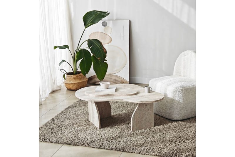 Lunor Sofabord 105 cm - Beige - Møbler - Bord - Sofabord