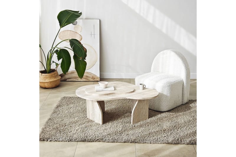 Lunor Sofabord 105 cm - Beige - Møbler - Bord - Sofabord