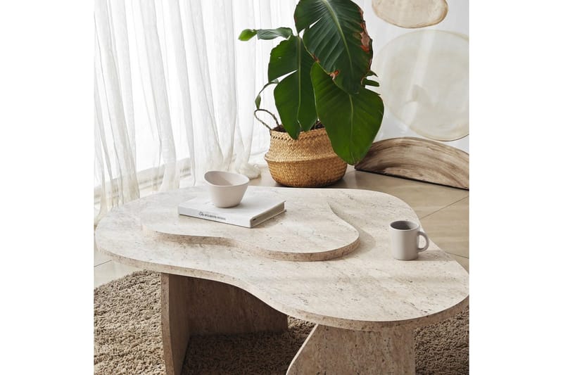 Lunor Sofabord 105 cm - Beige - Møbler - Bord - Sofabord