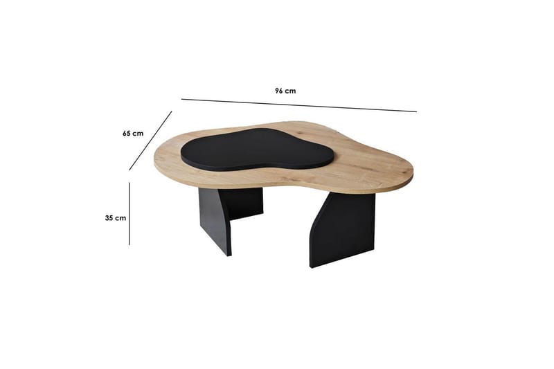 Lunor Sofabord 105 cm - Svart - Møbler - Bord - Sofabord