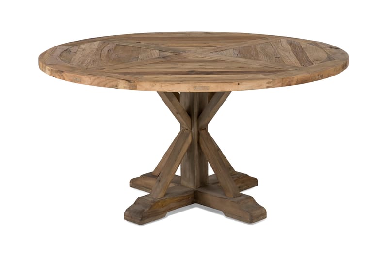 Lyon Spisebord 150 cm Rundt - Vintage Alm - Spisebord & kjøkkenbord