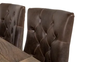Lyon uttrekkbar spisegruppe 200 cm med 6 Tuva stoler - Natur / Brun - Møbler - Bord - Spisegrupper
