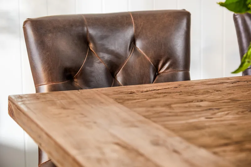 Lyon uttrekkbar spisegruppe 200 cm med 6 Tuva stoler - Natur / Brun - Møbler - Bord - Spisegrupper