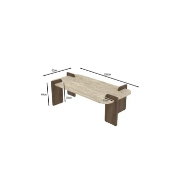 Lyren Sofabord 120 cm - Brun/Mørkebrun - Møbler - Bord - Sofabord