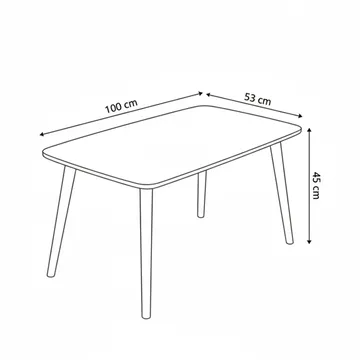 Lyvenn sofabord 100 cm rektangulært - Eik - Møbler - Bord - Sofabord
