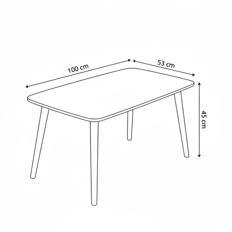 Lyvenn sofabord 100 cm rektangulært - Valnøtt - Møbler - Bord - Sofabord