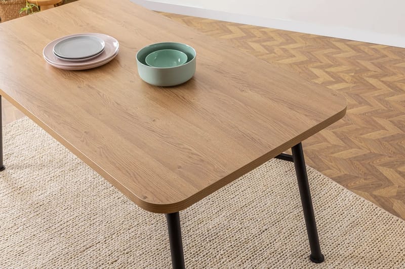 Makwana Spisebord 160 cm - Naturell - Spisebord & kjøkkenbord