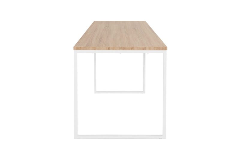 Mali Rektangulært Spisebord 180 cm i Tre med Eikeutseende - Hvit|Beige - Møbler - Bord - Spisebord & kjøkkenbord