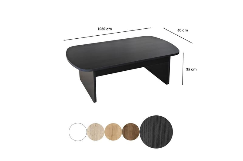Malo Sofabord 105 cm - Svart - Møbler - Bord - Sofabord