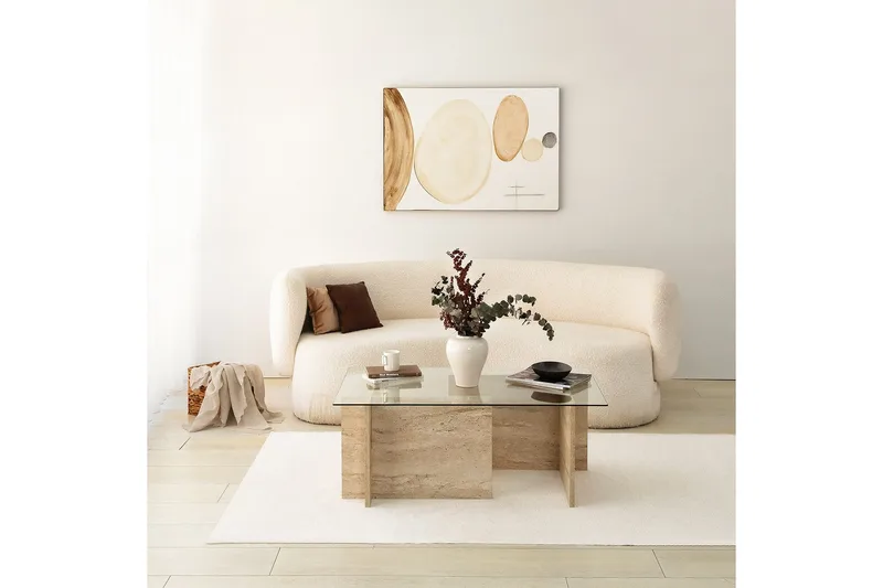 Malpani Sofabord 105 cm - Beige - Møbler - Bord - Sofabord