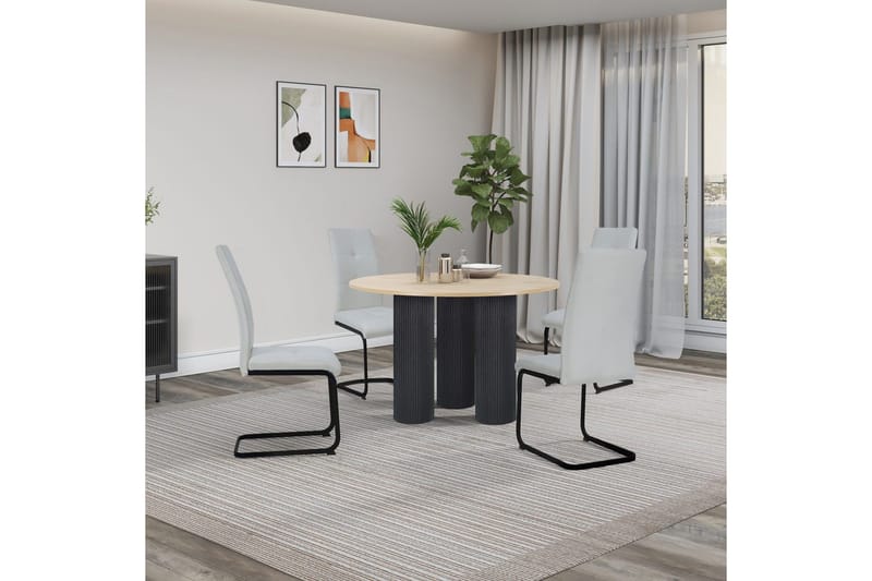 Mandan Spisebord Rundt 110 cm - Brun - Møbler - Bord - Spisebord & kjøkkenbord