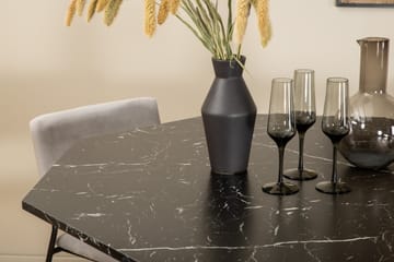 Marbs Spisegruppe 110 cm Rund med 4 Kenth-stoler - Svart - Møbler - Bord - Spisegrupper