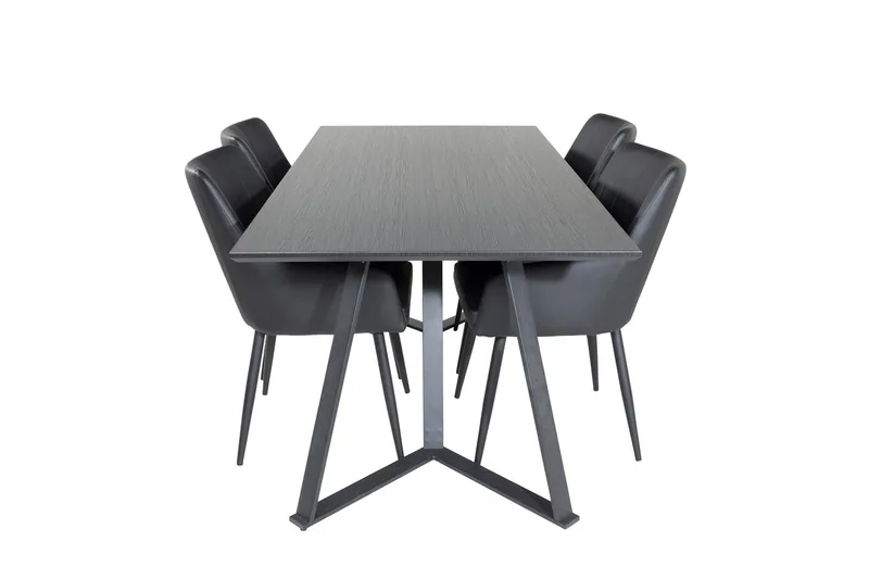 Marina spisebord 180 cm med 4 Comfort armstoler - Møbler - Bord - Spisegrupper