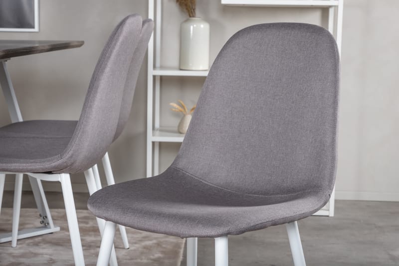 Marina Spisegruppe 180 cm Rektangulær med 6 Polar Stoler - Gr�å - Møbler - Bord - Spisegrupper