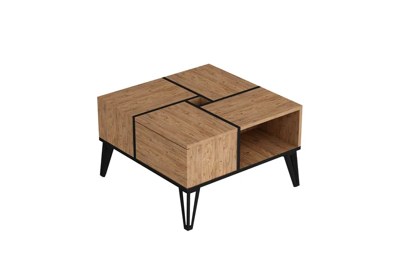 Masaaki Sofabord 72 cm, Brun/Svart