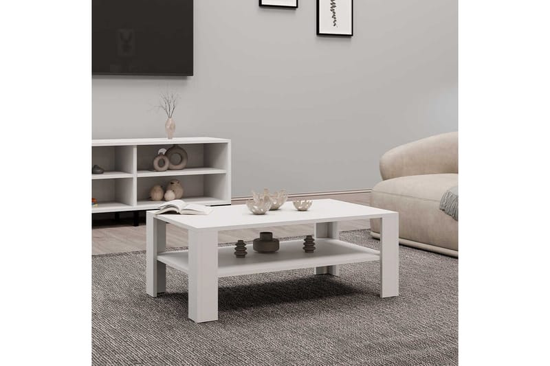 Masao Sofabord 110 cm - Hvit - Møbler - Bord - Sofabord