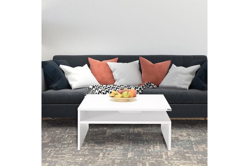 Masao Sofabord 90 cm - Hvit - Møbler - Bord - Sofabord