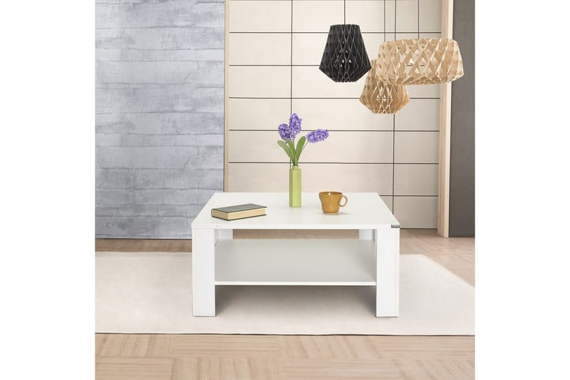 Masao Sofabord 90 cm - Hvit - Møbler - Bord - Sofabord