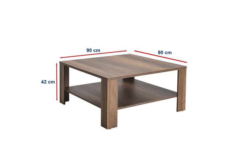 Masao Sofabord 90 cm - Sjokoladebrun - Møbler - Bord - Sofabord