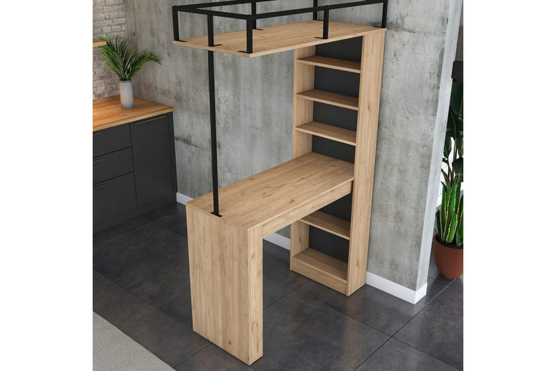 Matabei Spisebord 120 cm - Svart/Mørkebrun - Møbler - Bord - Spisebord & kjøkkenbord