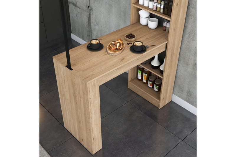 Matabei Spisebord 120 cm - Svart/Mørkebrun - Møbler - Bord - Spisebord & kjøkkenbord