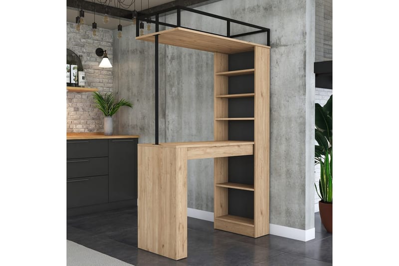 Matabei Spisebord 120 cm - Svart/Mørkebrun - Møbler - Bord - Spisebord & kjøkkenbord