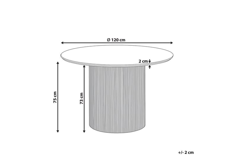 Matbord Beliani Sheho Black - Møbler - Bord - Spisebord & kjøkkenbord