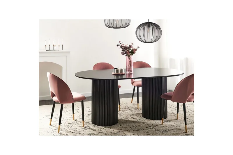 Matbord Beliani Sheridan Black - Møbler - Bord - Spisebord & kjøkkenbord