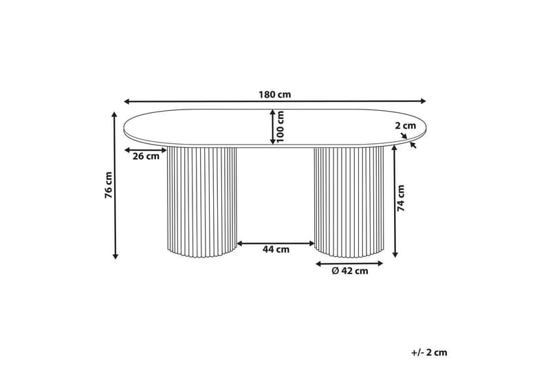 Matbord Beliani Sheridan Black - Møbler - Bord - Spisebord & kjøkkenbord