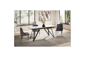 Matbord Wohnling Vit, Svart - Møbler - Bord - Spisebord & kjøkkenbord