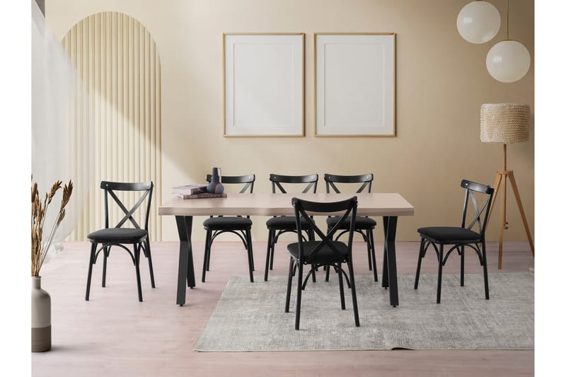 Matlerd Spisebord 180 cm Rektangulært - Brun - Møbler - Bord - Spisebord & kjøkkenbord