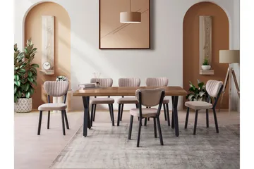 Matlerd Spisebord 180 cm Rektangulært - Valnøtt - Møbler - Bord - Spisebord & kjøkkenbord