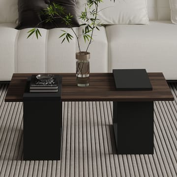 Matris Sofabord 90x37x46,6 cm - Valnøtt/Antrasitt - Møbler - Bord - Sofabord