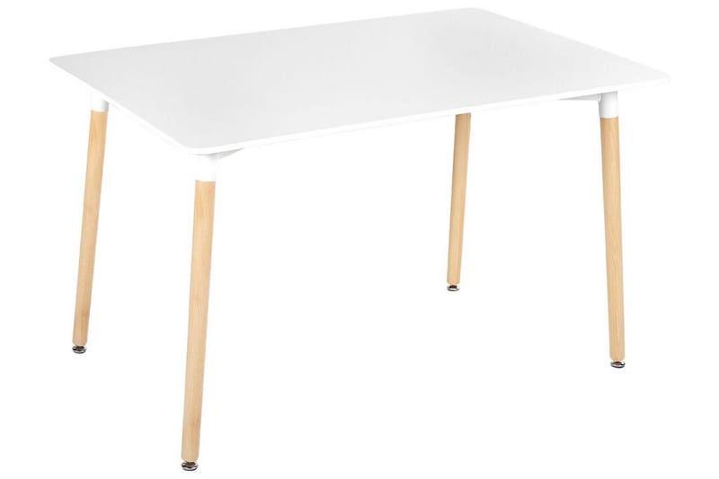 Medvina Spisebord 80x120 cm, Hvit/Lys Brun