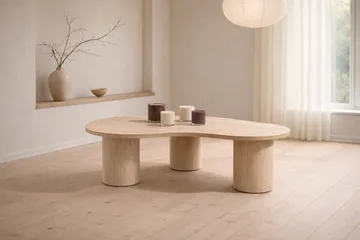 Megg sofabord 130 cm - Naturfarget - Møbler - Bord - Sofabord