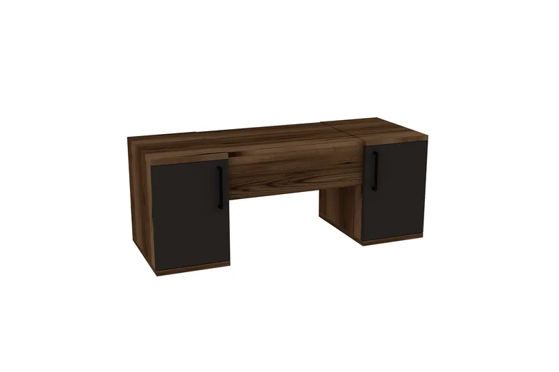 Mercan Sminkebord 100 cm, Lys brun/Antrasitt