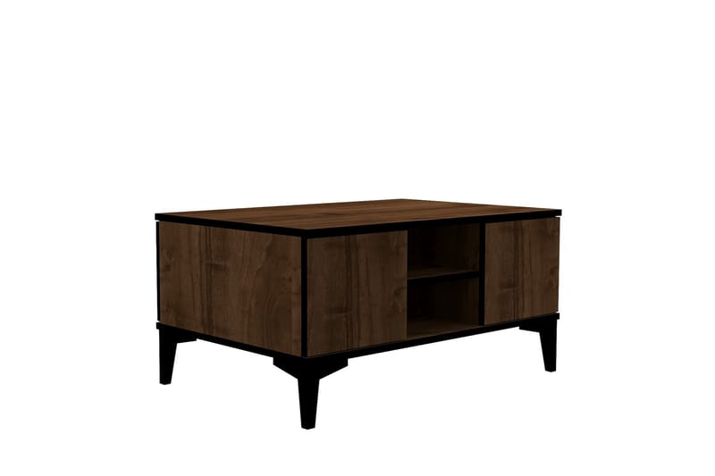 Meslek Sofabord 90 cm - Valnøtt/Svart - Møbler - Bord - Sofabord