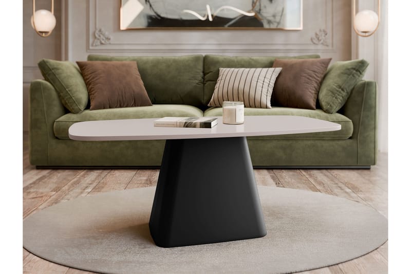 Meylor Sofabord 120 cm - Beige/Svart - Møbler - Bord - Sofabord