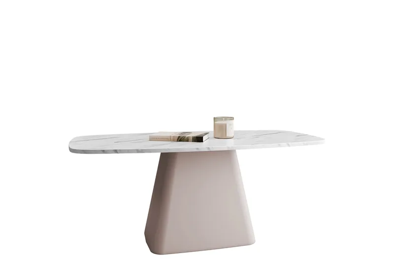 Meylor Sofabord 120 cm - Hvit/Beige - Møbler - Bord - Sofabord