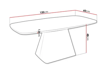 Meylor Sofabord 120 cm - Hvit/Beige - Møbler - Bord - Sofabord