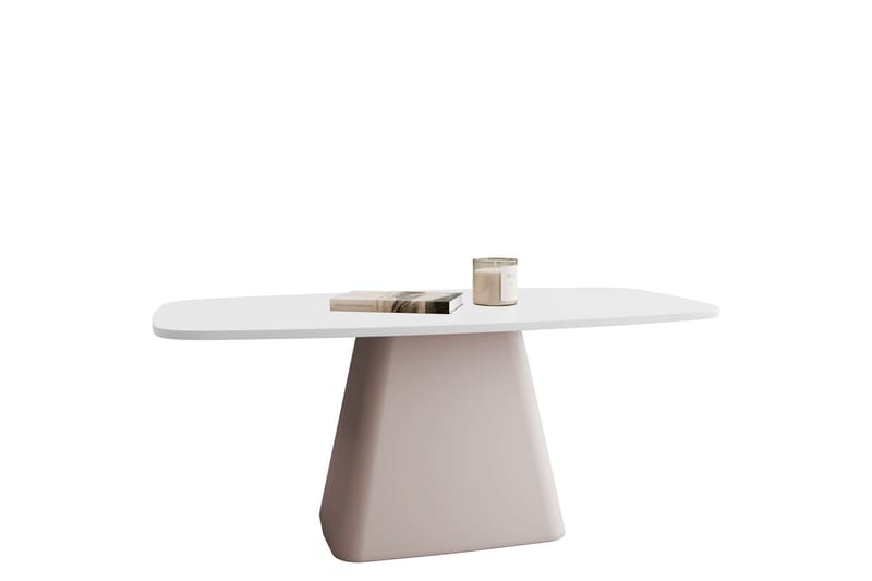 Meylor Sofabord 120 cm - Hvit/Beige - Møbler - Bord - Sofabord